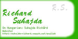 richard suhajda business card